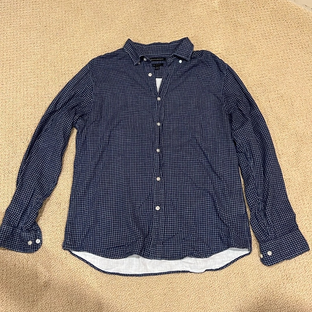 Banana Republic L Slim Fit Long Sleeve Button-Up